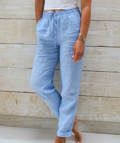 Pantalon décontracté en coton