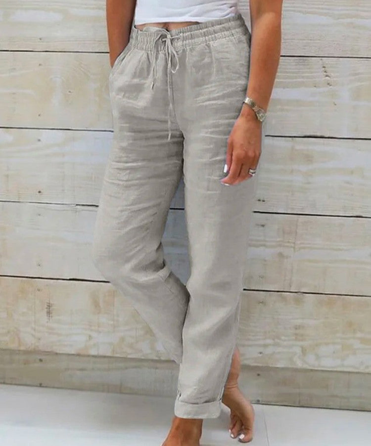 Pantalon décontracté en coton
