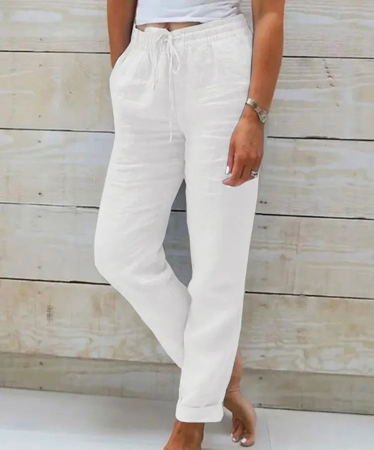 Pantalon décontracté en coton