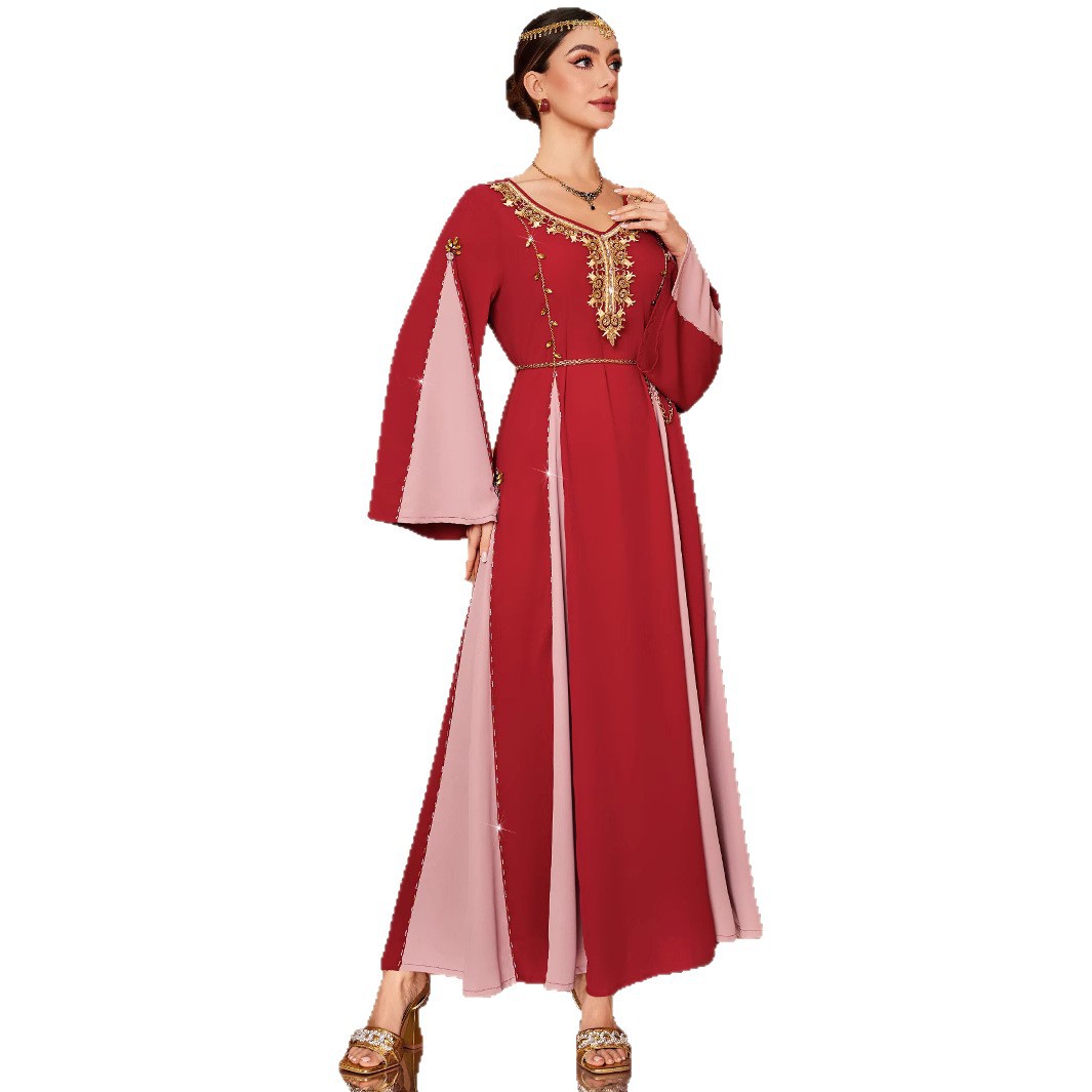 Robe de Soirée Orientale : L'Alliance Parfaite des Couleurs Chaudes et du Chic
