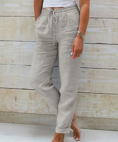 Pantalon décontracté en coton