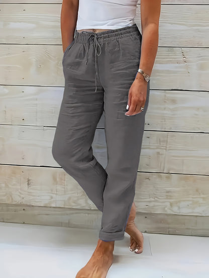 Pantalon décontracté en coton